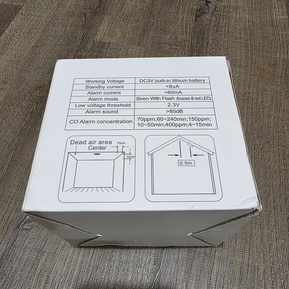 Smoke & Carbon Monoxide Detector Alarm with LCD Display – 3 Pack – Brand New - Picture 13 of 14